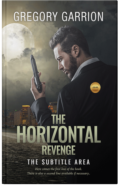 Front view of Premade Mystery & Thriller & Suspense Book Cover - Bison Hide