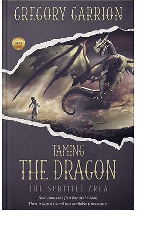 Pre Made Book Cover Ship Gray