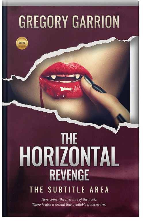 Front view of Premade Horror Book Cover - Wine Berry