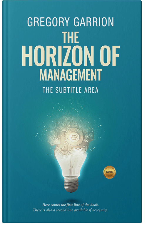 Front view of Premade Business Book Cover - Blue Chill