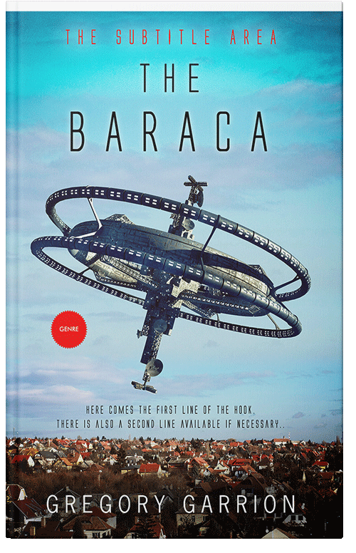 Front view of Premade Science Fiction Book Cover - Powder Blue