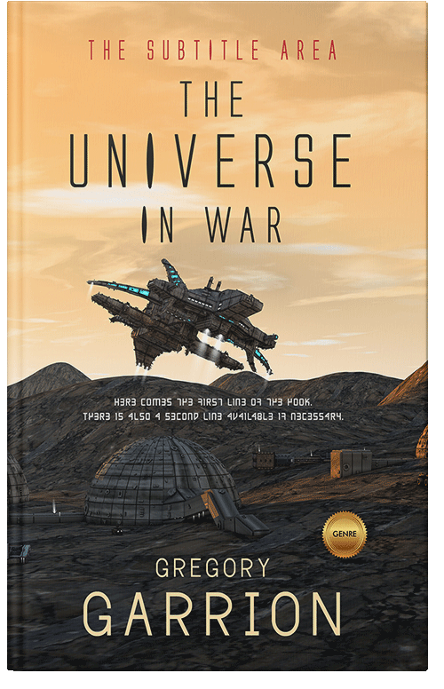 Front view of Premade Science Fiction Book Cover - Manhattan