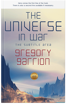 Pre Made Book Cover Swirl