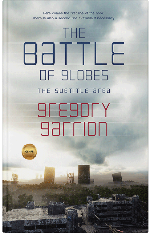 Front view of Premade Apocalyptica Book Cover - Pumice