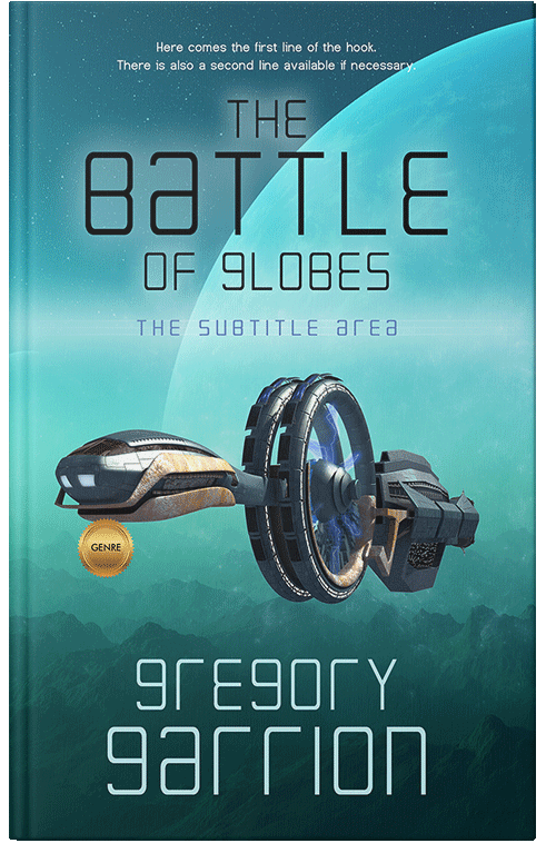 Front view of Premade Science Fiction Book Cover - Nile Blue