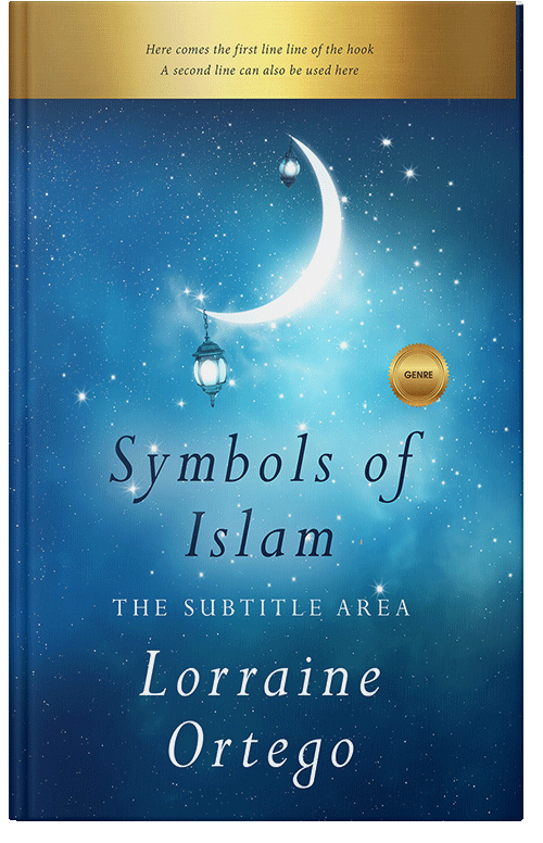 Front view of Premade Religion & Spirituality Book Cover - Venice Blue