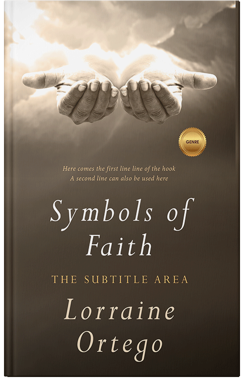 Front view of Premade Religion & Spirituality Book Cover - Mondo