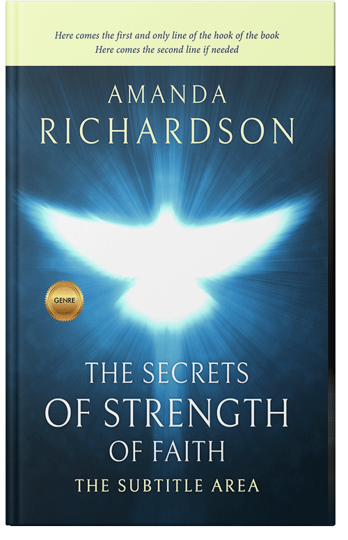 Front view of Premade Religion & Spirituality Book Cover - Biscay