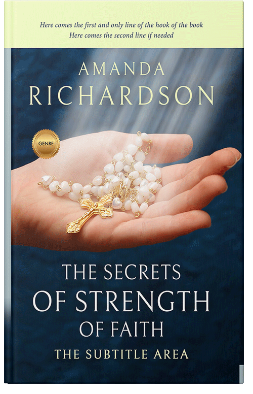 Front view of Premade Religion & Spirituality Book Cover - Chamois