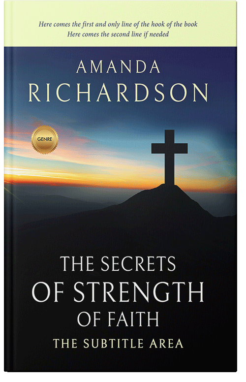 Front view of Premade Religion & Spirituality Book Cover - Ebony