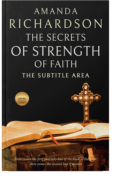 Front view of Harvest Gold #1775 - Premade Religion & Spirituality Book Cover