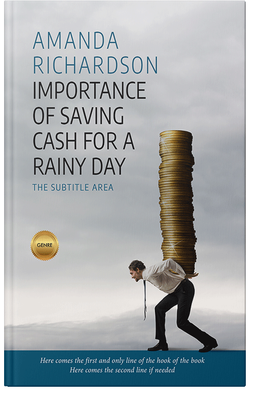 Front view of Premade Business Book Cover - Iron