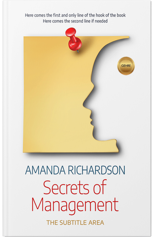Front view of Premade Self-Improvement & Self-Help Book Cover - Golden Sand