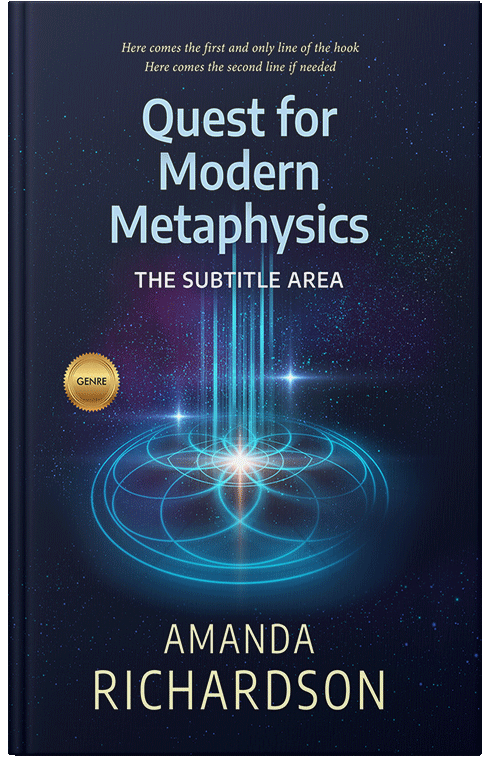 Front view of Premade Religion & Spirituality Book Cover - Black Pearl