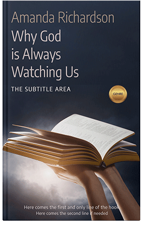 Pre Made Book Cover Soft Amber