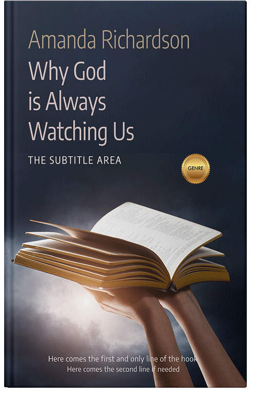 Front view of Premade Health & Mind & Body Book Cover - Soft Amber