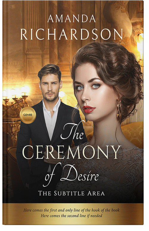 Front view of Premade Chick Lit Book Cover - Black Marlin