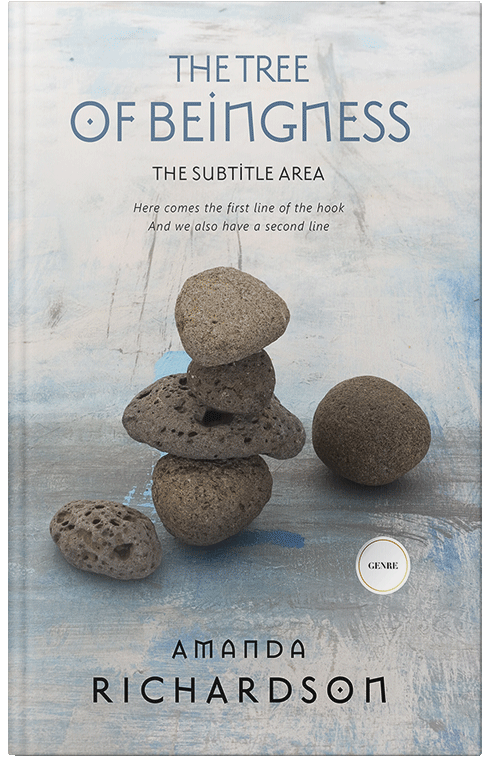 Front view of Premade Self-Improvement & Self-Help Book Cover - Pumice