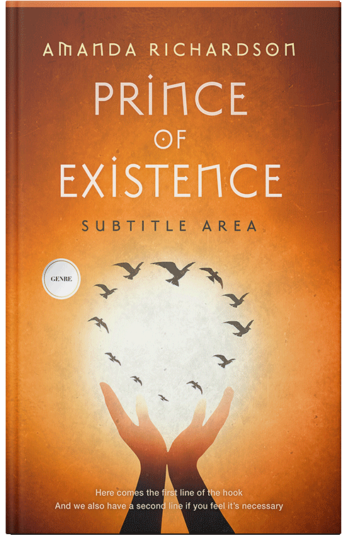 Front view of Premade Health & Mind & Body Book Cover - Ochre