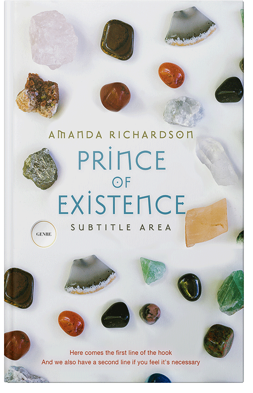 Front view of Premade Self-Improvement & Self-Help Book Cover - Black Haze