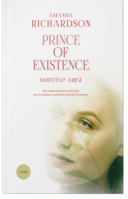 Front view of Premade Health & Mind & Body Book Cover - Ecru White