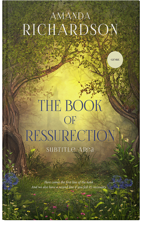 Front view of Premade Fantasy Book Cover - Thatch Green