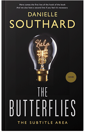 Pre Made Book Cover Black