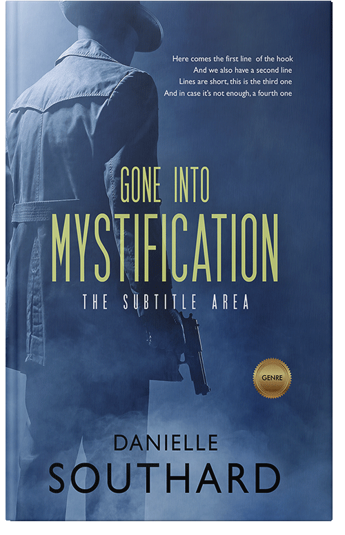 Front view of Premade Mystery & Thriller & Suspense Book Cover - Astronaut