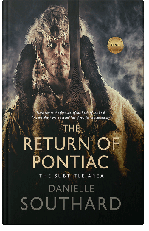 Front view of Premade Historical Book Cover - Indian Khaki