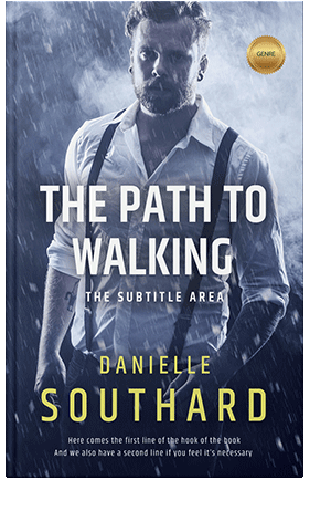 Pre Made Book Cover Pickled Bluewood