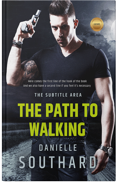 Front view of Premade Action & Adventure Book Cover - Pine Glade