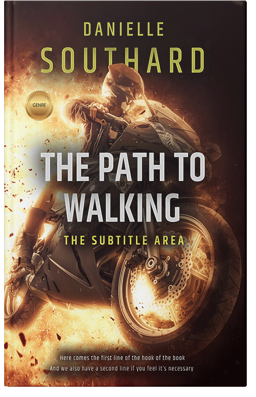 Front view of Premade Action & Adventure Book Cover - Calico