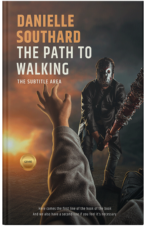 Front view of Premade Mystery & Thriller & Suspense Book Cover - Taupe