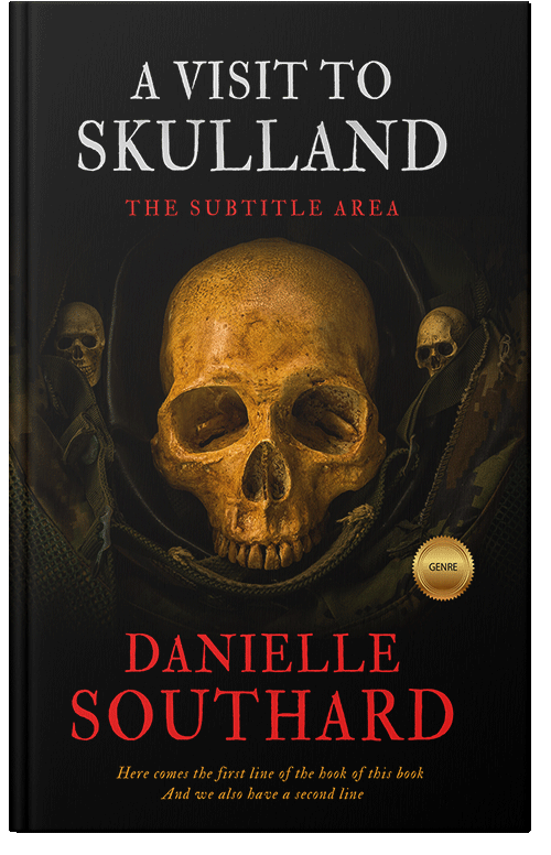 Front view of Premade Abstract Book Cover - Copper