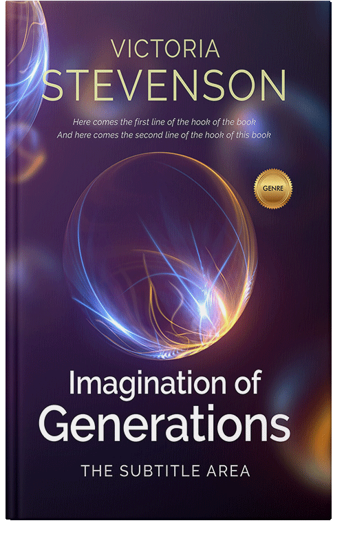 Front view of Premade Abstract Book Cover - Haiti