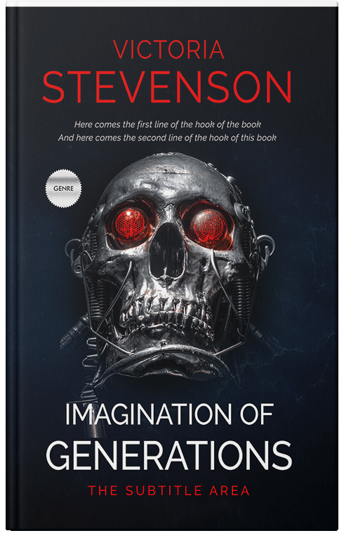 Front view of Premade Science Fiction Book Cover - Ebony