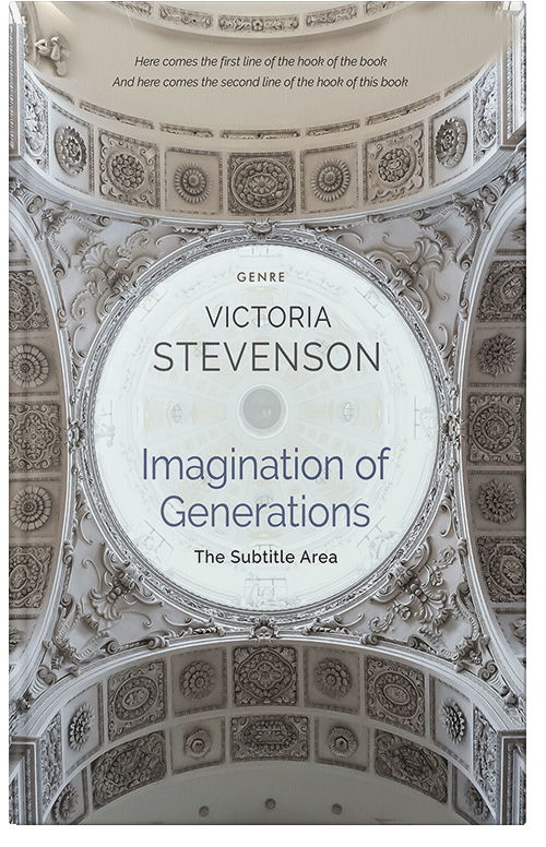 Front view of Premade Religion & Spirituality Book Cover - Gray Nickel