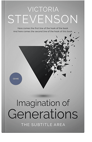 Pre Made Book Cover Silver Sand