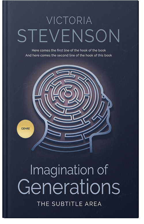 Front view of Premade Health & Mind & Body Book Cover - Ebony Clay