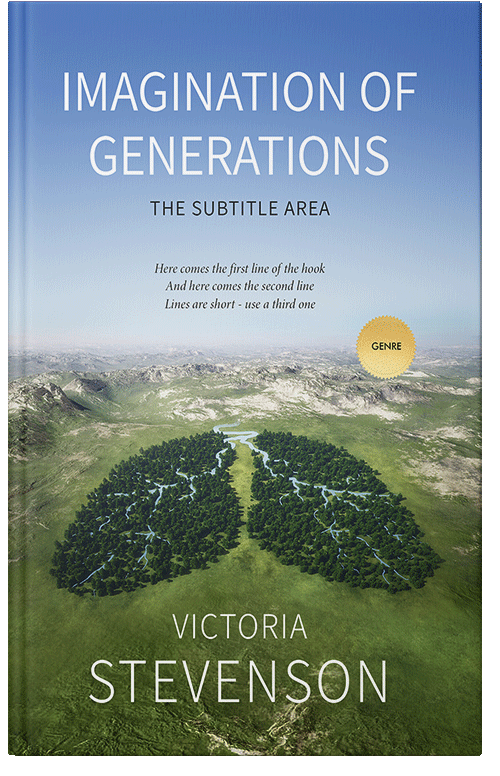 Front view of Premade Environment & Ecology Book Cover - Chalet Green