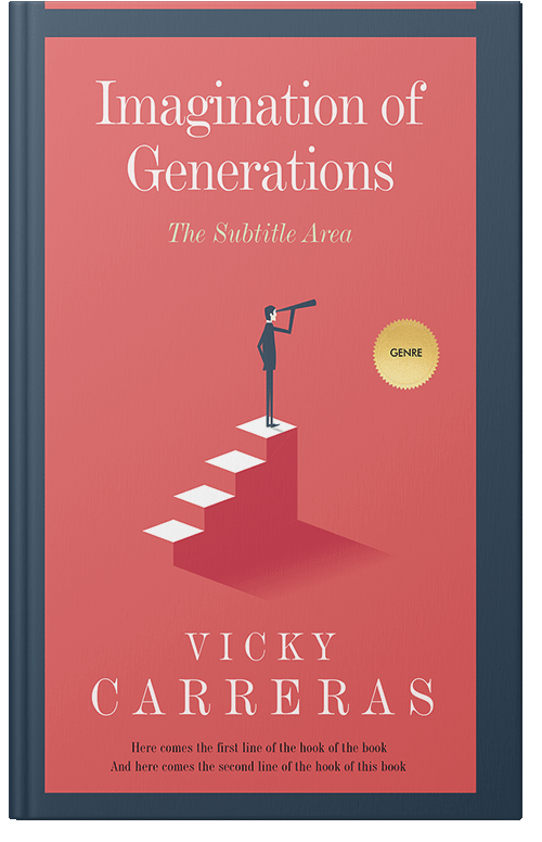 Front view of Premade Business Book Cover - Sunglo