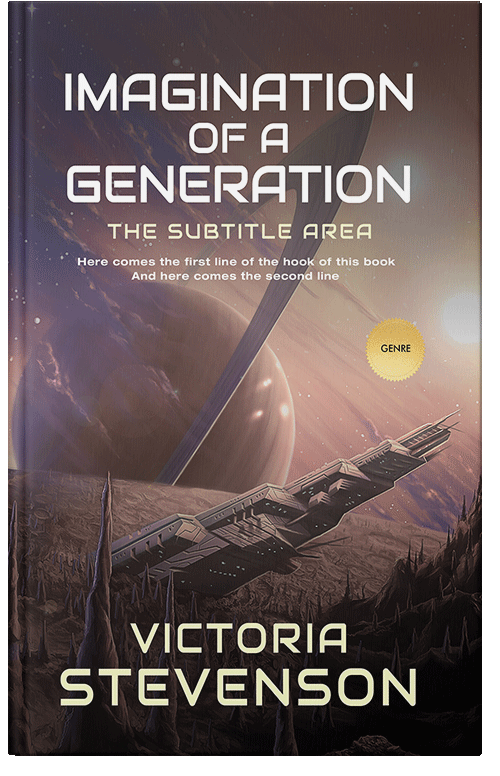 Front view of Premade Science Fiction Book Cover - Woody Brown