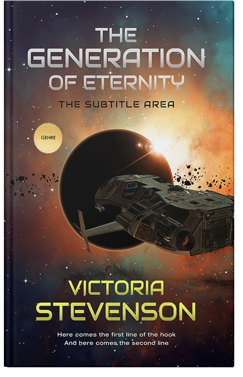 Front view of Premade Science Fiction Book Cover - Brandy