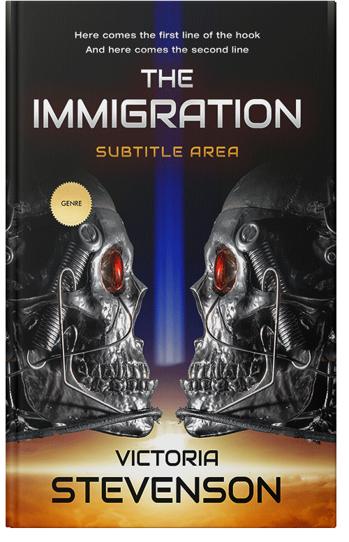 Front view of Premade Science Fiction Book Cover - Straw