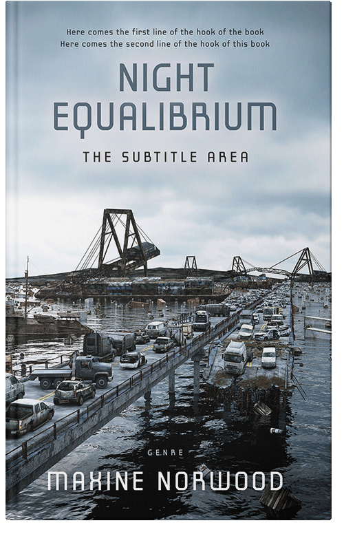 Front view of Premade Apocalyptica Book Cover - Heather