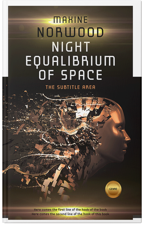 Front view of Premade Science Fiction Book Cover - Oil