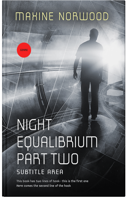 Front view of Premade Mystery & Thriller & Suspense Book Cover - Outer Space