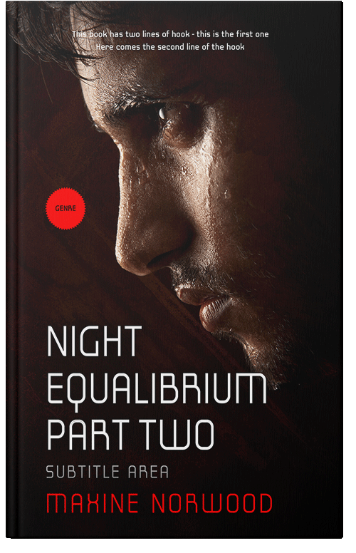 Front view of Premade Romance Book Cover - Crowshead