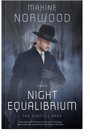 Pre Made Book Cover Ebony Clay