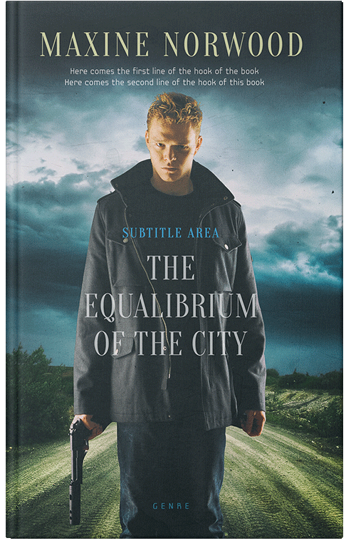 Front view of Premade Mystery & Thriller & Suspense Book Cover - Limed Spruce